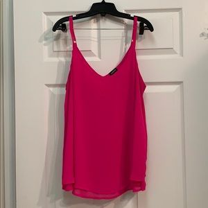 Pink double layer cami